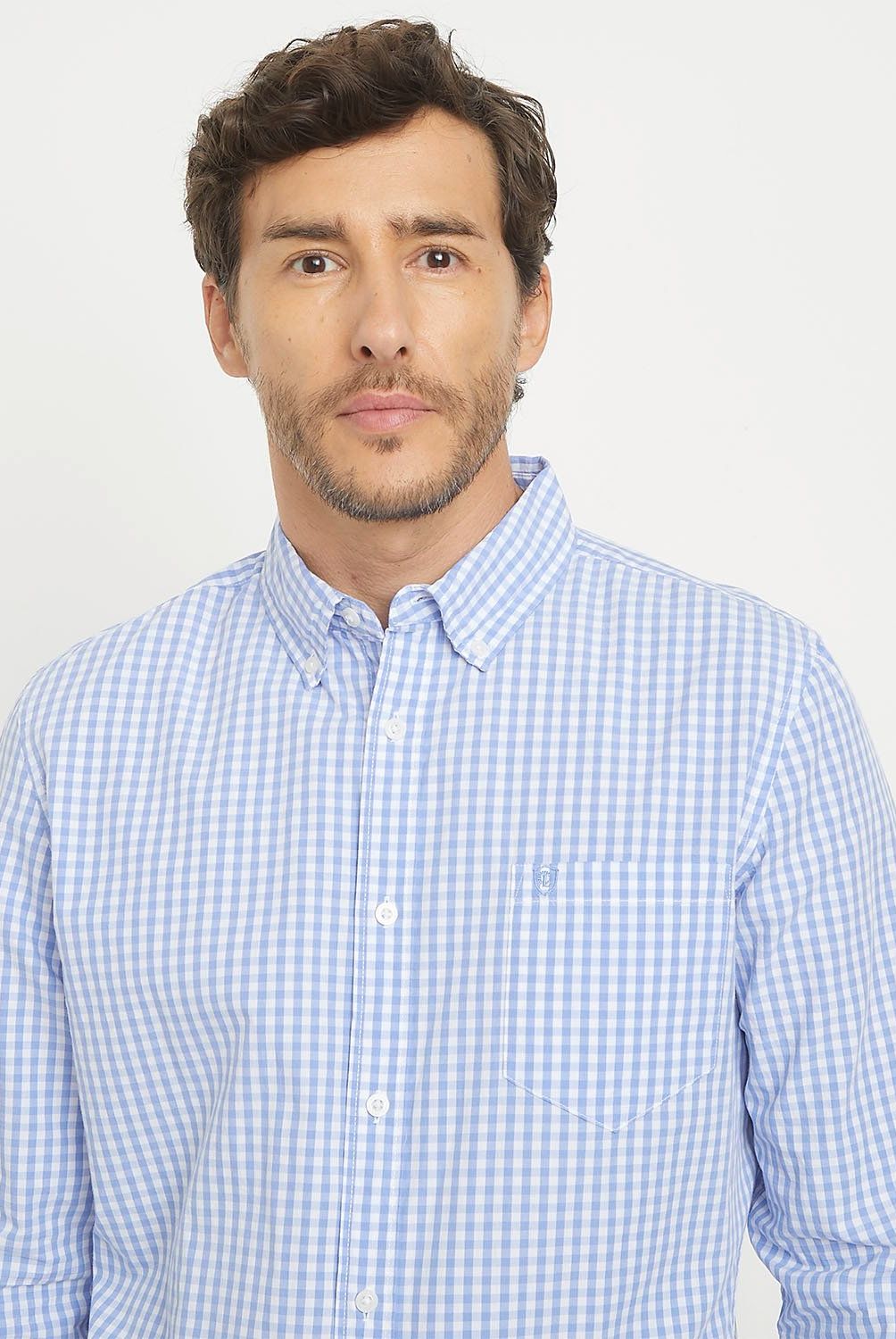 CHRISTIAN LACROIX - Camisa Manga Larga Check Regular Fit Hombre Christian Lacroix