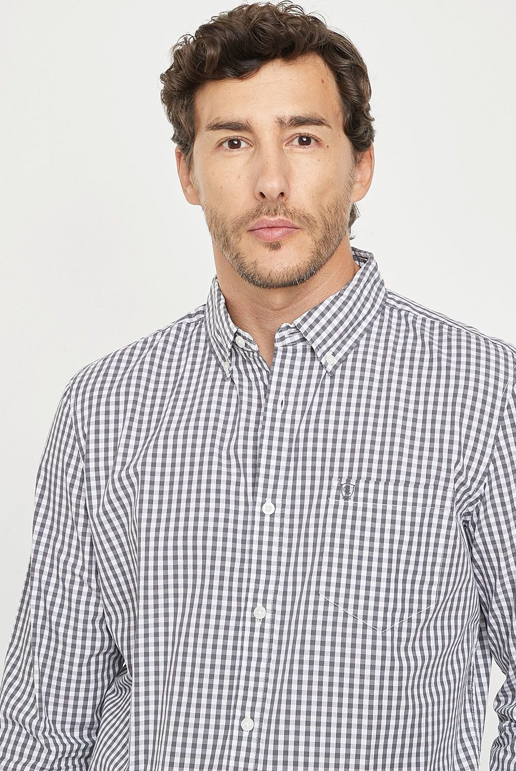 CHRISTIAN LACROIX - Camisa Manga Larga Check Regular Fit Hombre Christian Lacroix