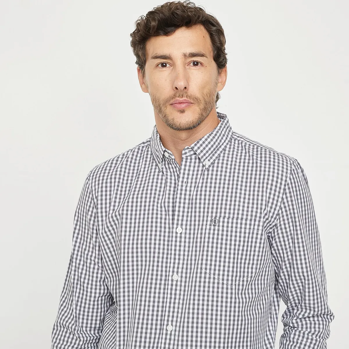 CHRISTIAN LACROIX - Camisa Manga Larga Check Regular Fit Hombre Christian Lacroix