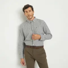 CHRISTIAN LACROIX - Camisa Manga Larga Check Regular Fit Hombre