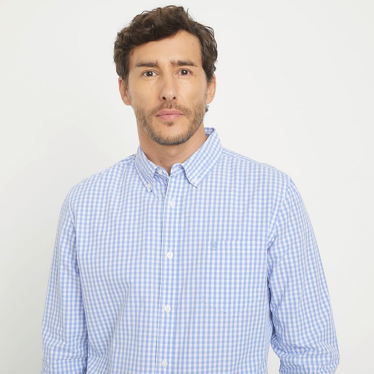 CHRISTIAN LACROIX - Camisa Manga Larga Check Regular Fit Hombre Christian Lacroix