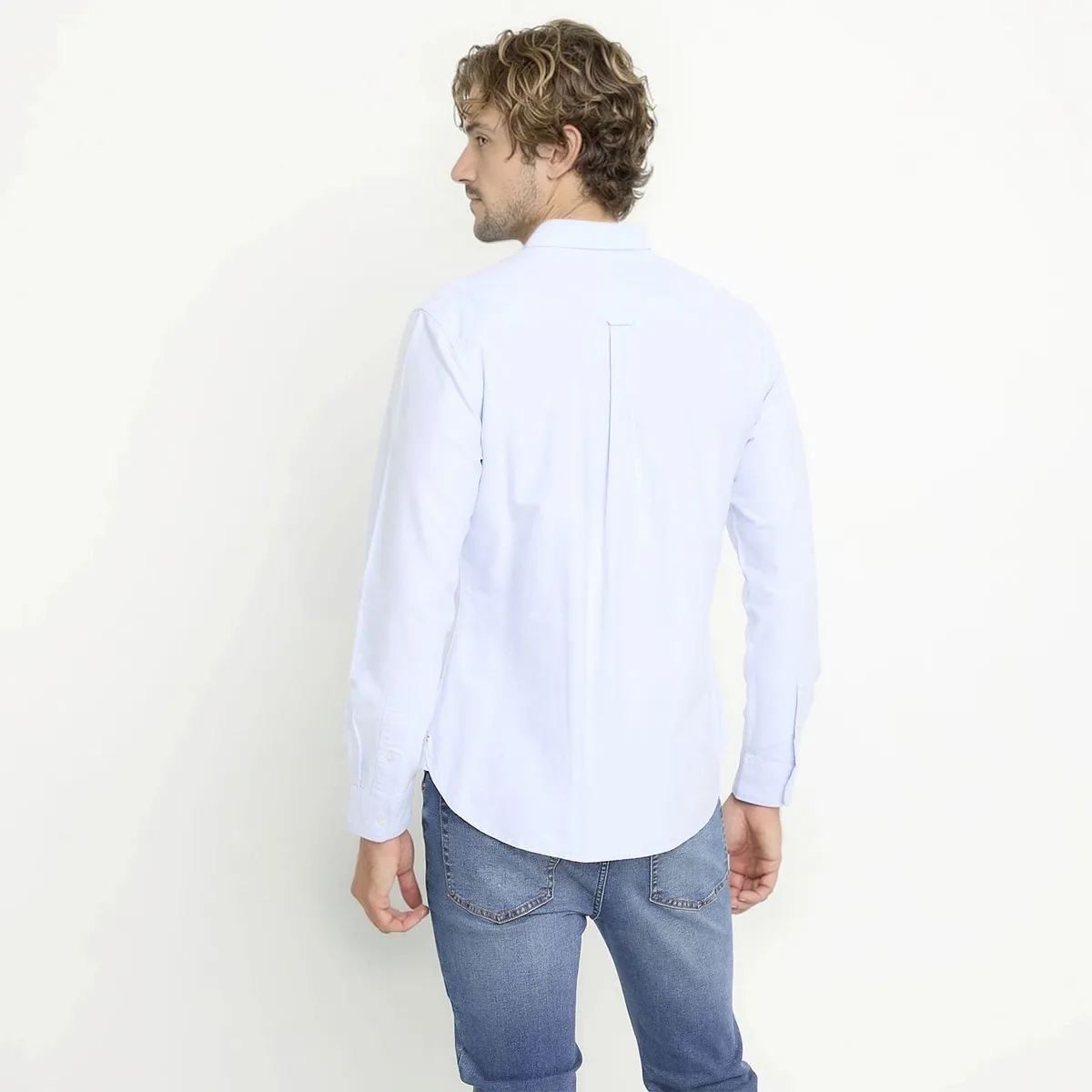 CASCAIS - Camisa Manga Larga Oxford Slim Fit Algodón Hombre Cascais