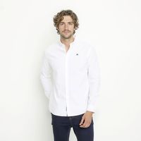 Camisa Manga Larga Oxford Slim Fit Algodón Hombre