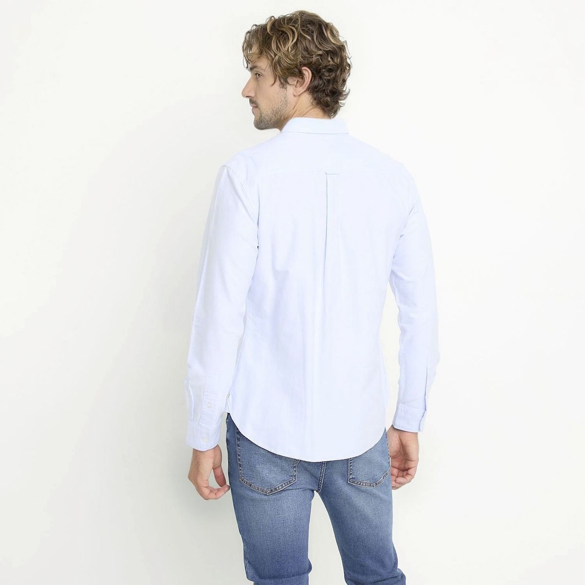 CASCAIS - Camisa Manga Larga Oxford Slim Fit Algodón Hombre Cascais