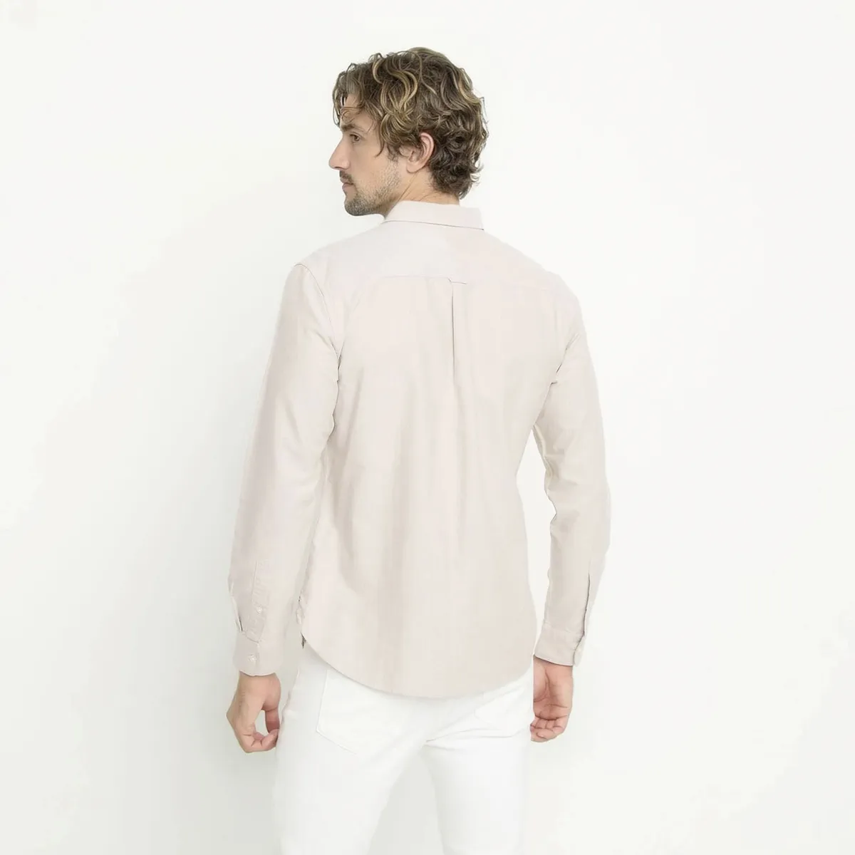 CASCAIS - Camisa Manga Larga Oxford Slim Fit Algodón Hombre Cascais