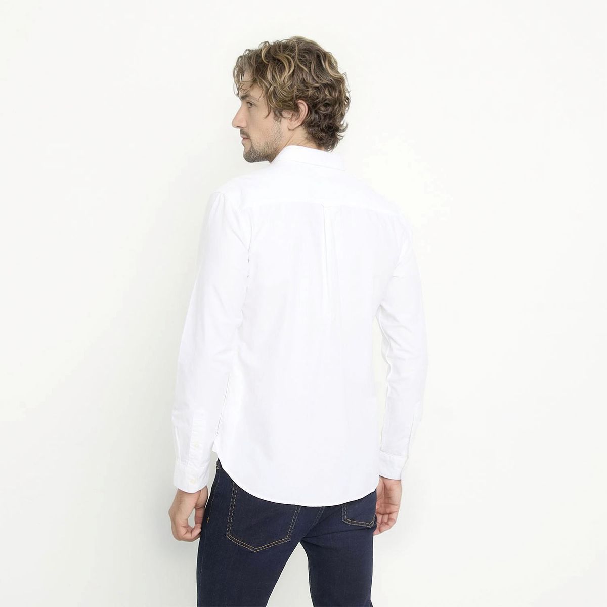 CASCAIS - Camisa Manga Larga Oxford Slim Fit Algodón Hombre Cascais