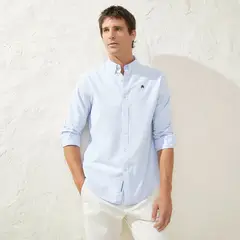 CASCAIS - Camisa Manga Larga Oxford Slim Fit Algodón Hombre