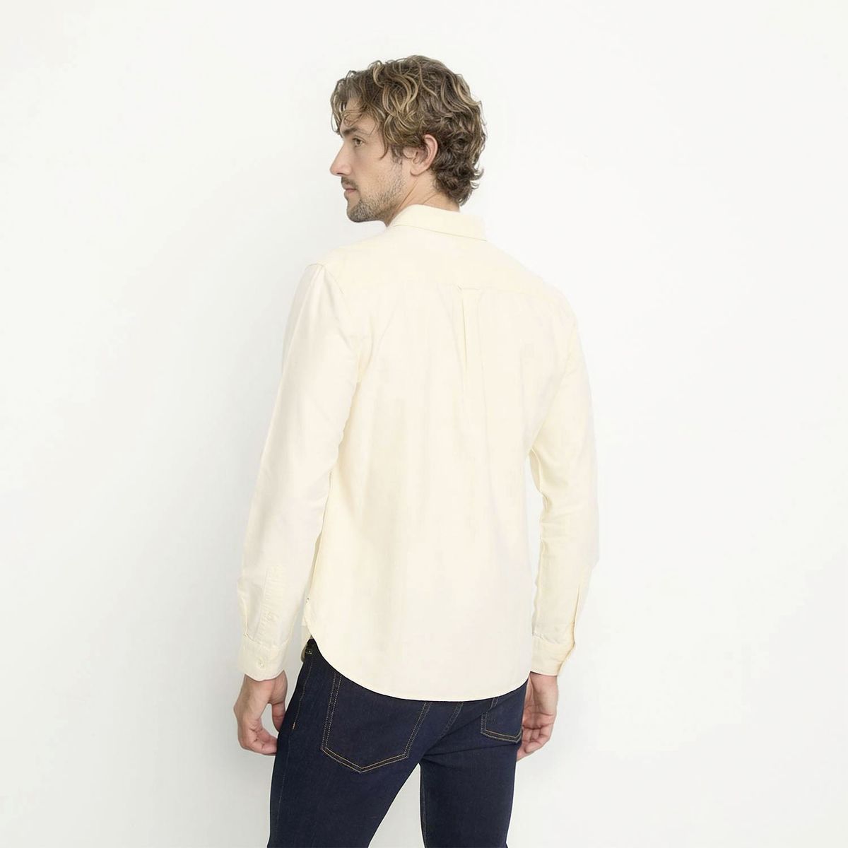 CASCAIS - Camisa Manga Larga Oxford Slim Fit Algodón Hombre Cascais