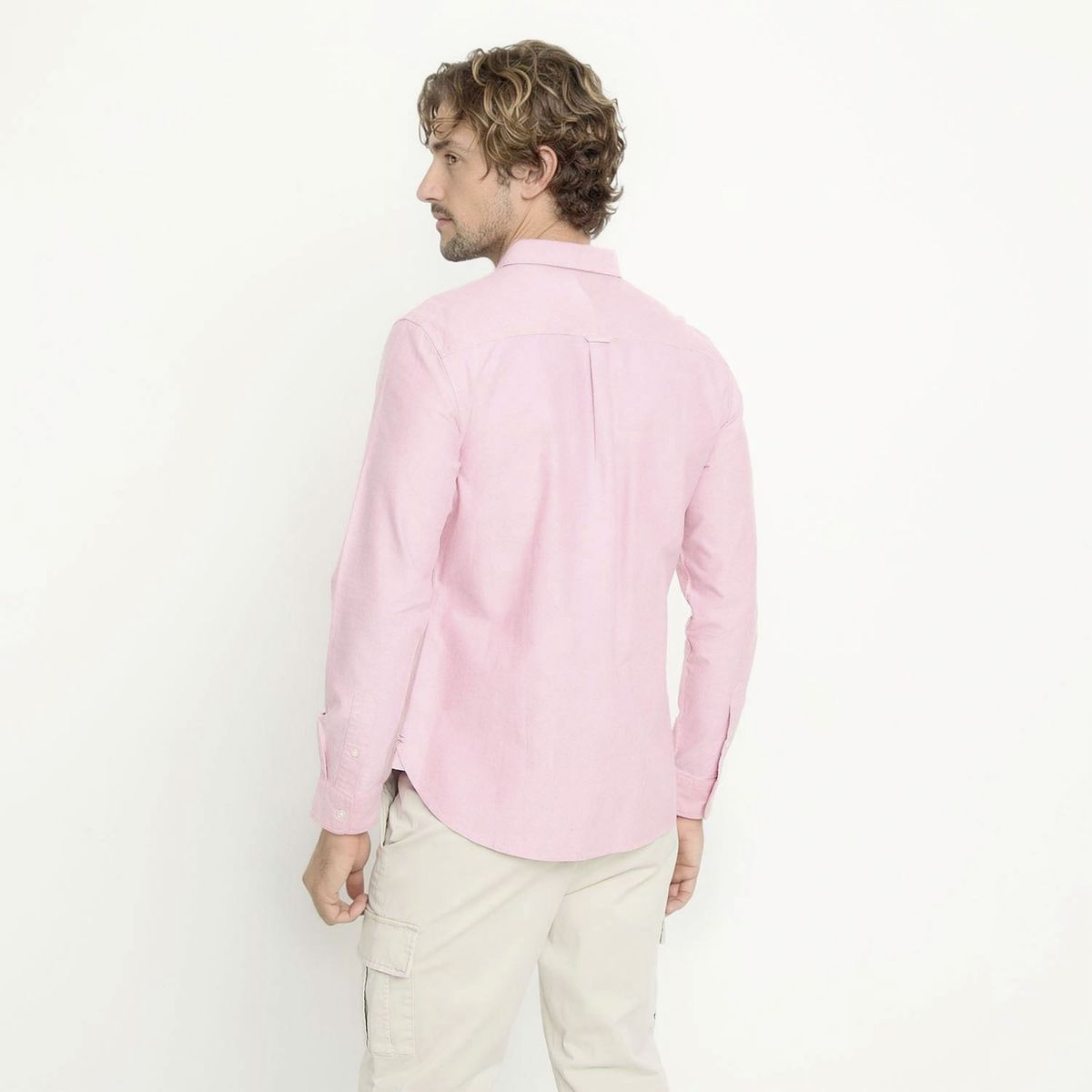 CASCAIS - Camisa Manga Larga Oxford Slim Fit Algodón Hombre Cascais