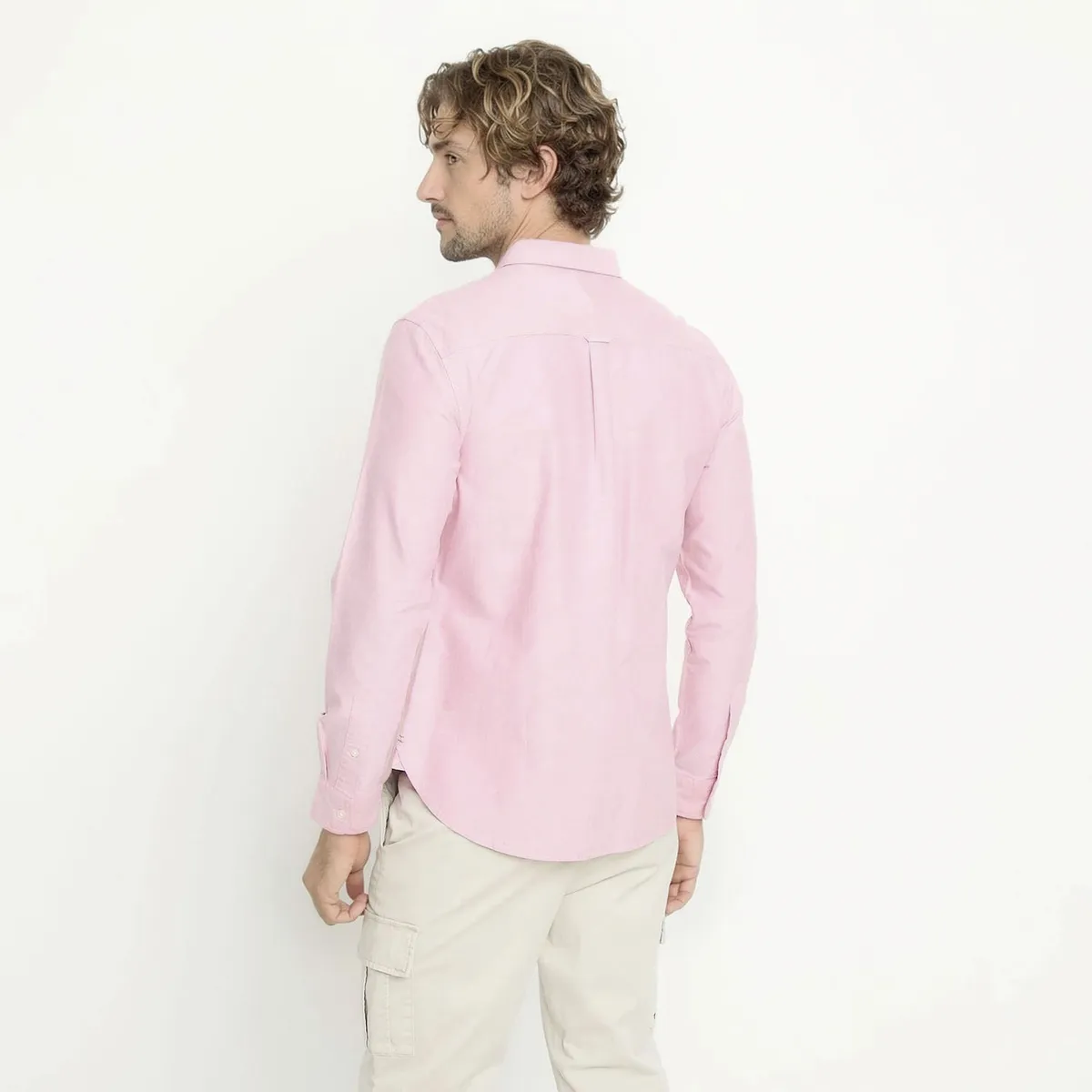 CASCAIS - Camisa Manga Larga Oxford Slim Fit Algodón Hombre Cascais