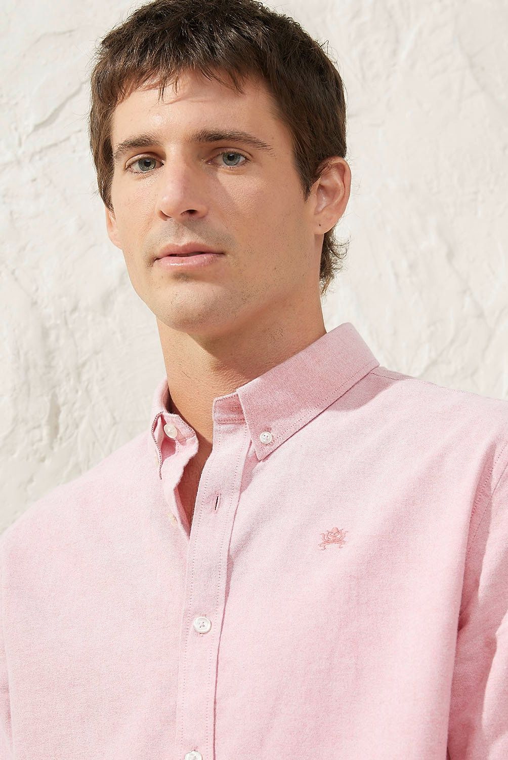 CASCAIS - Camisa Casual Hombre Cascais Slim Fit Algodón Manga Larga