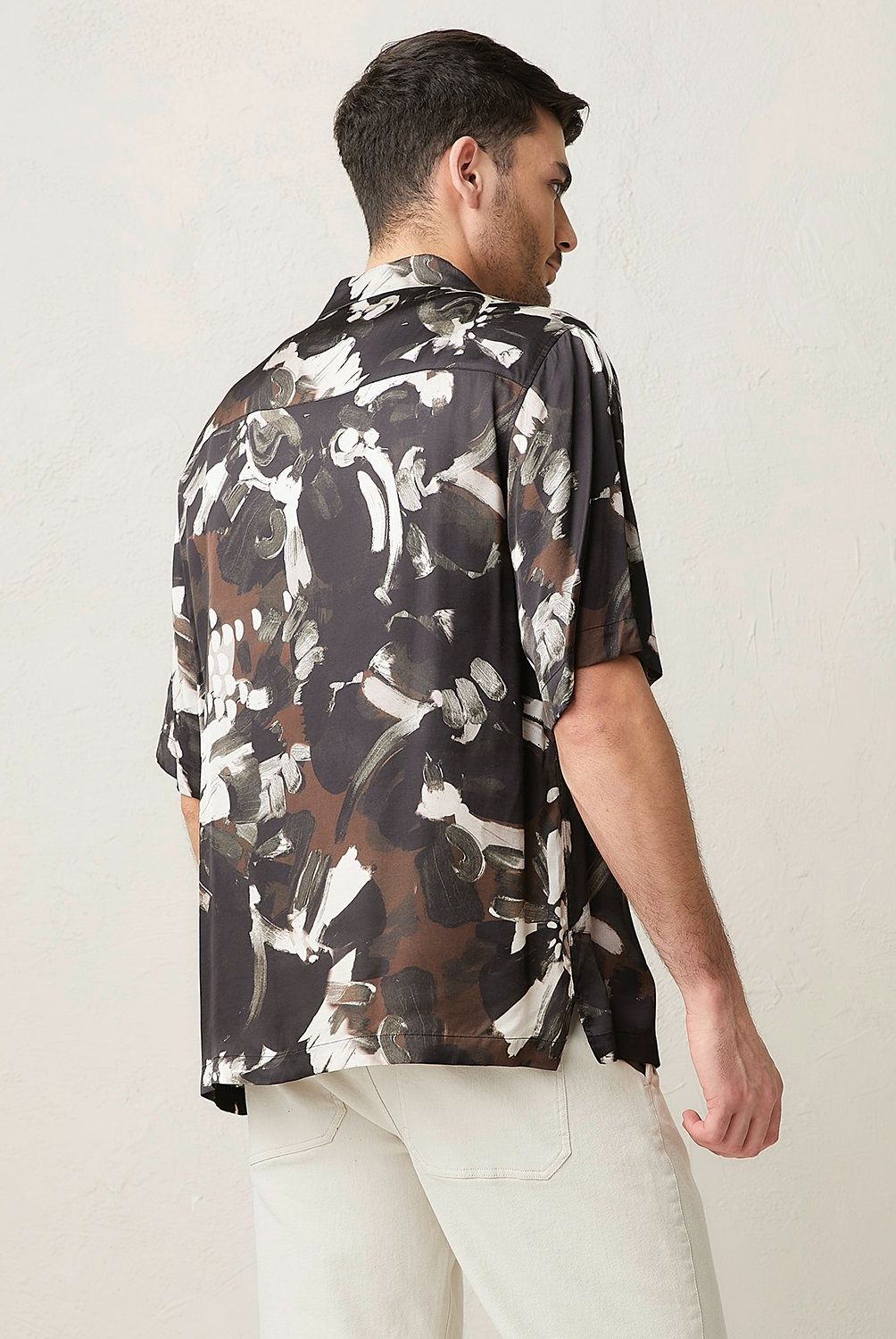 BASEMENT - Camisa Basement Casual Viscosa Estampada Hombre