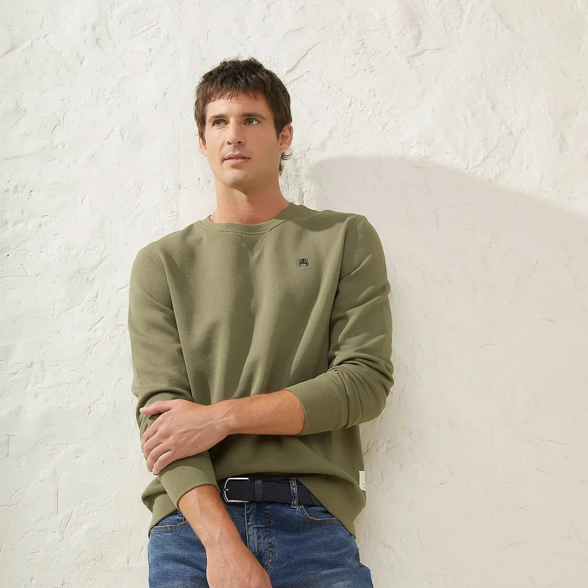 CASCAIS - Polerón Casual Manga Larga Algodón Hombre Cascais