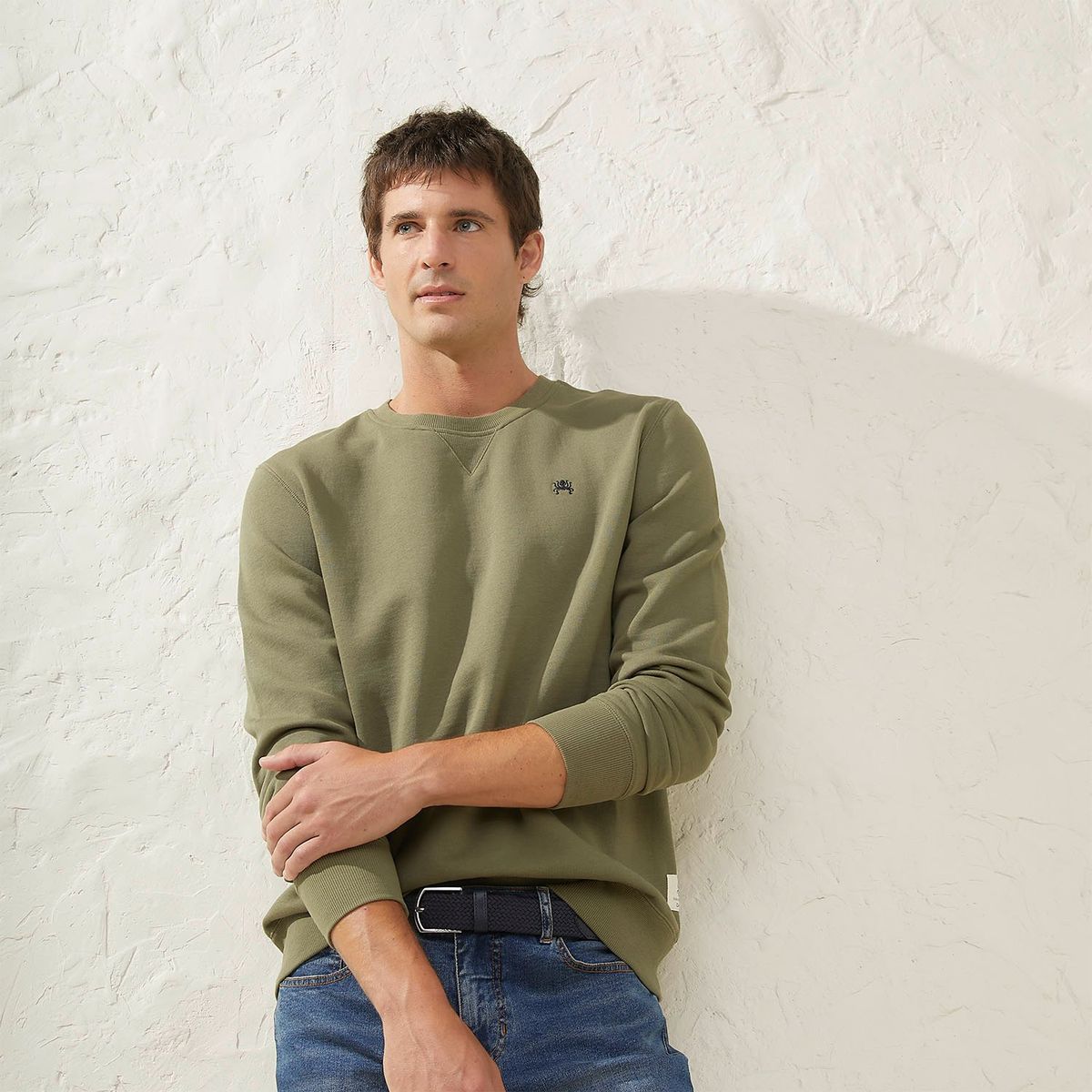 CASCAIS - Polerón Casual Manga Larga Algodón Hombre Cascais