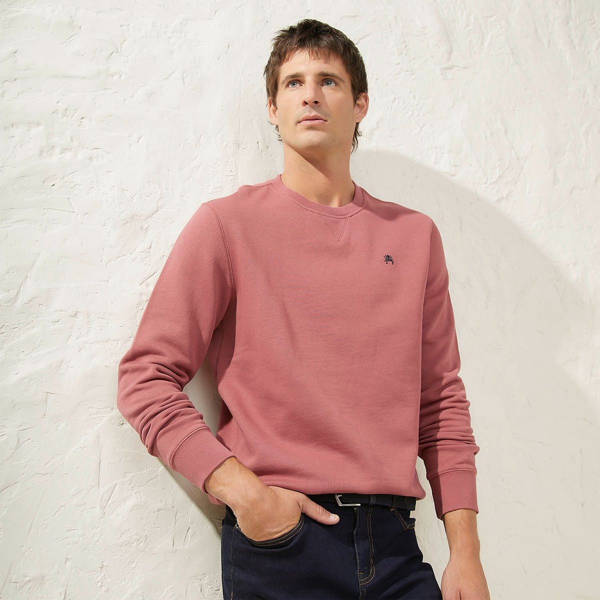 CASCAIS - Polerón Casual Manga Larga Algodón Hombre Cascais