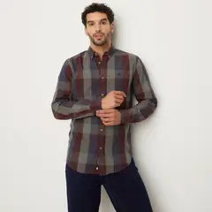 UNIVERSITY CLUB - Camisa Manga Larga Casual Algodón Hombre