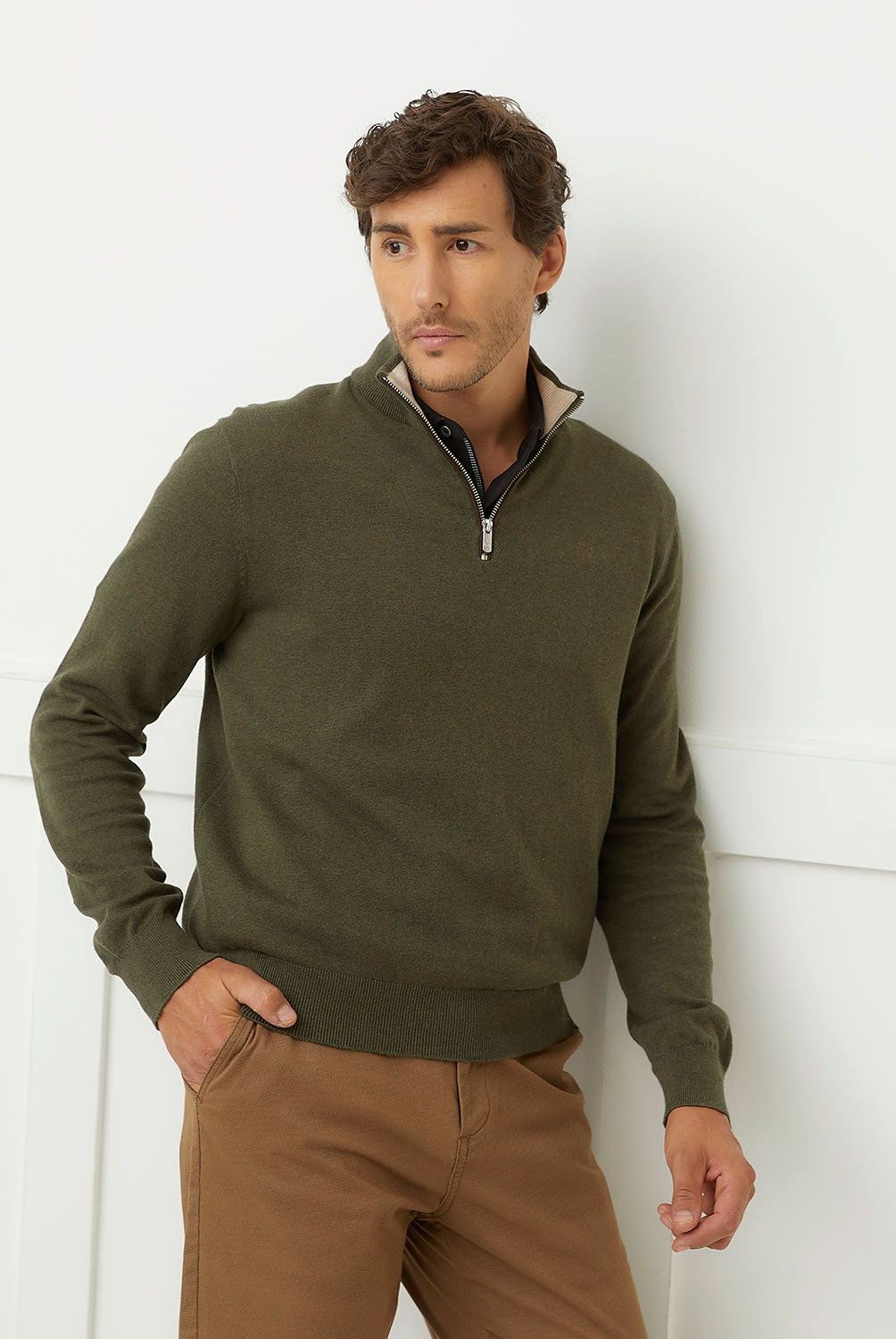 CHRISTIAN LACROIX - Sweater Medio Cierre Algodón Hombre Christian Lacroix