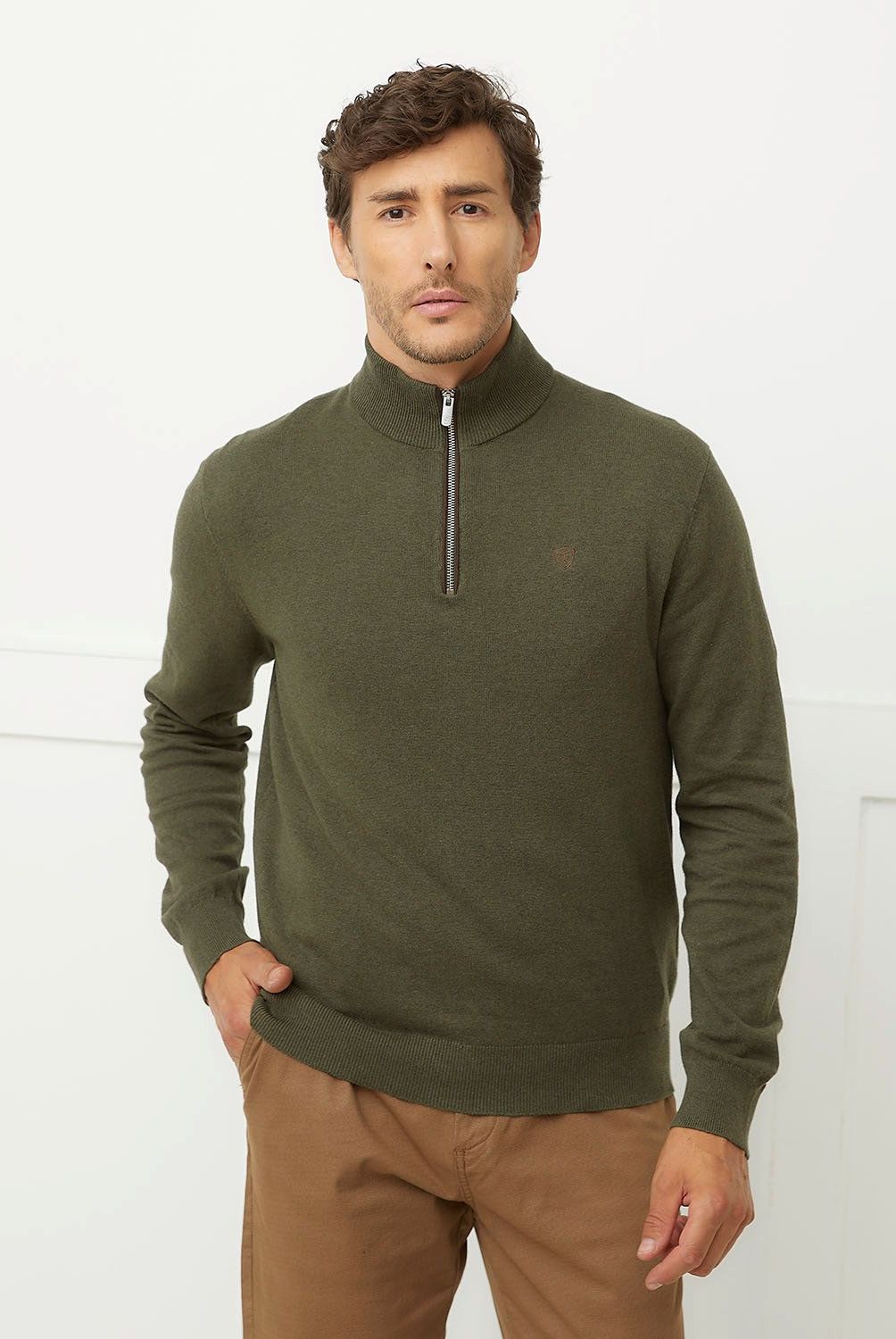 CHRISTIAN LACROIX - Sweater Medio Cierre Algodón Hombre Christian Lacroix