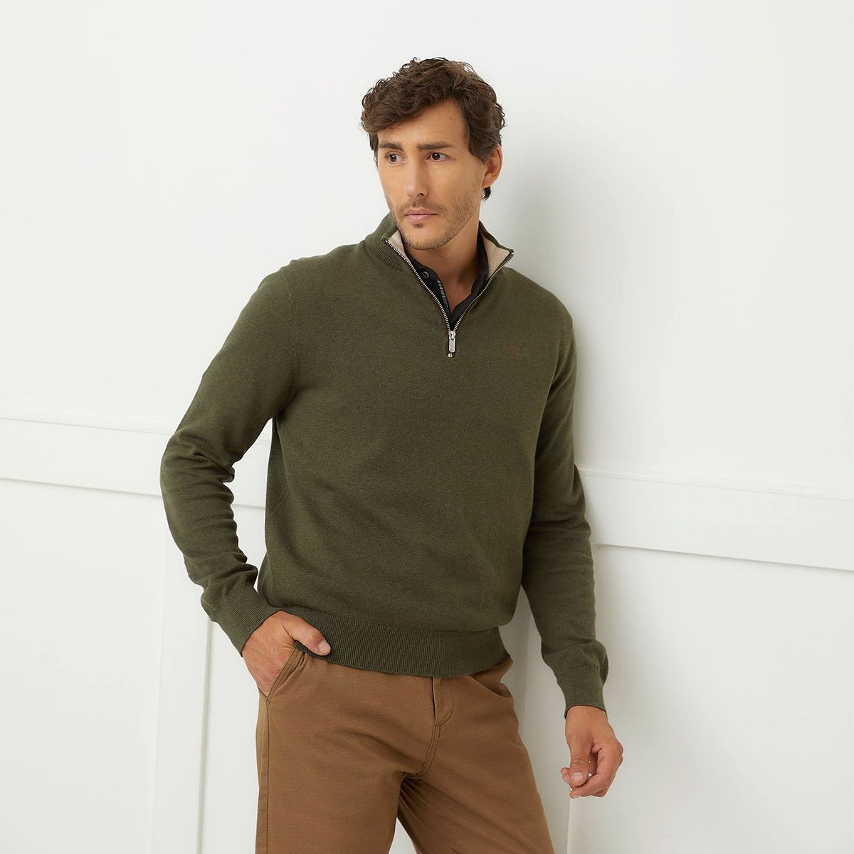 CHRISTIAN LACROIX - Sweater Medio Cierre Algodón Hombre Christian Lacroix