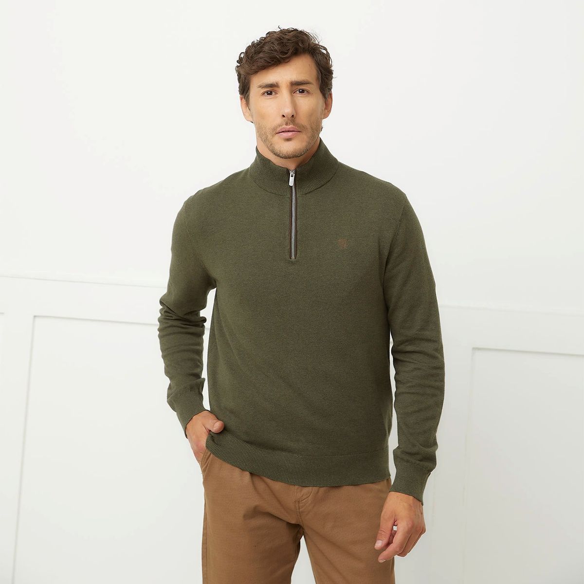 CHRISTIAN LACROIX - Sweater Medio Cierre Algodón Hombre Christian Lacroix