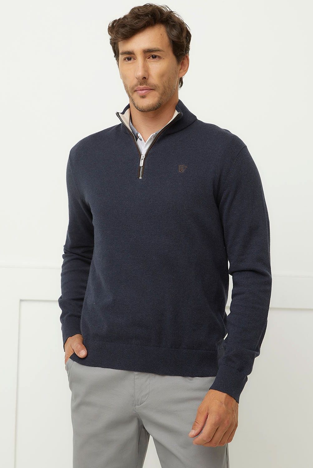CHRISTIAN LACROIX - Sweater Medio Cierre Algodón Hombre Christian Lacroix