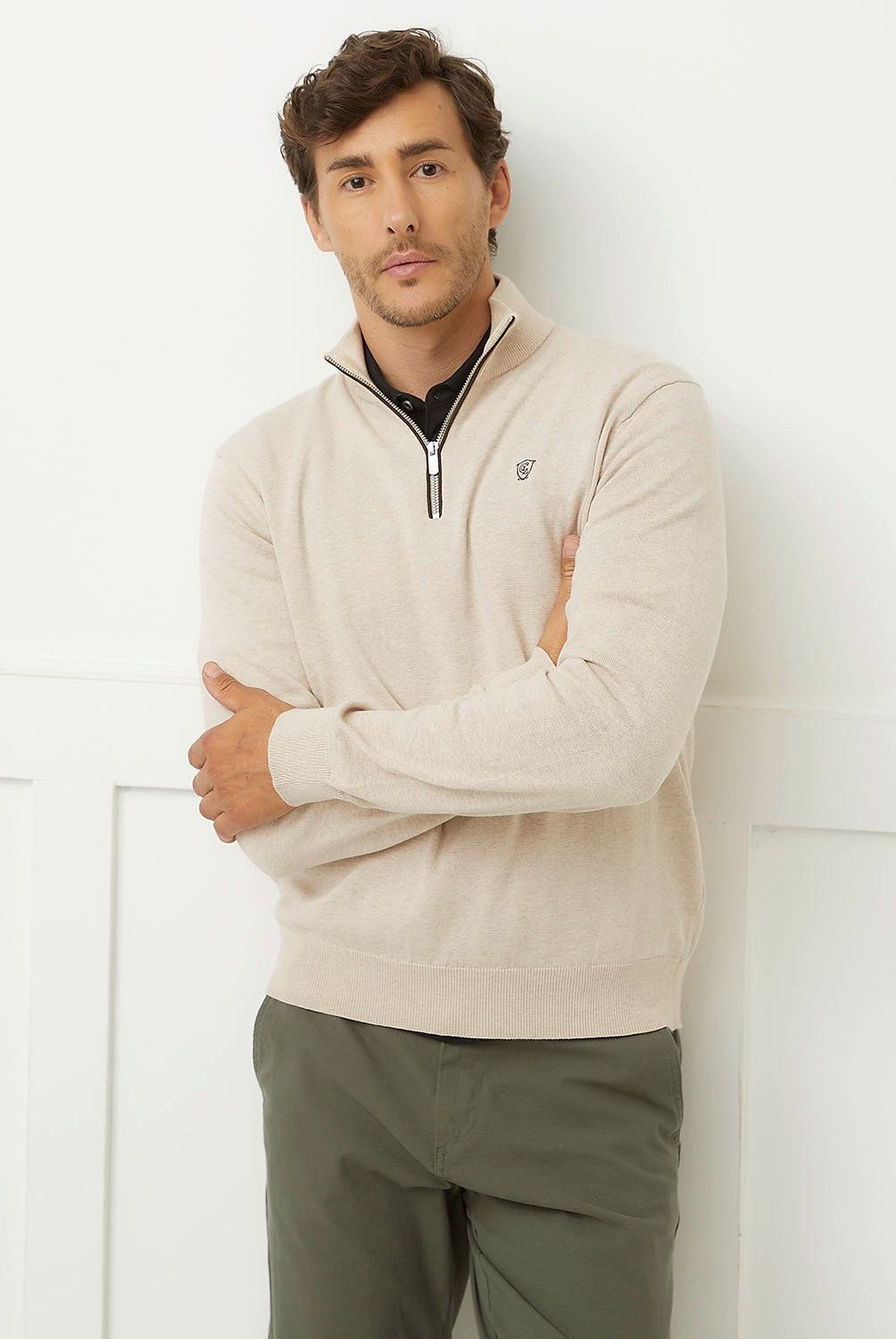 CHRISTIAN LACROIX - Sweater Medio Cierre Algodón Hombre Christian Lacroix