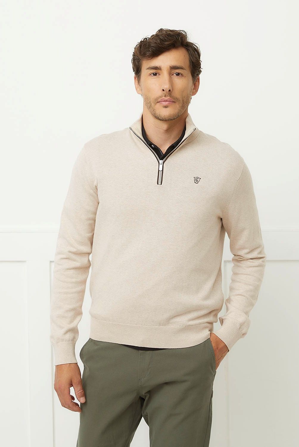 CHRISTIAN LACROIX - Sweater Medio Cierre Algodón Hombre Christian Lacroix