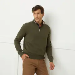 CHRISTIAN LACROIX - Sweater Medio Cierre Algodón Hombre