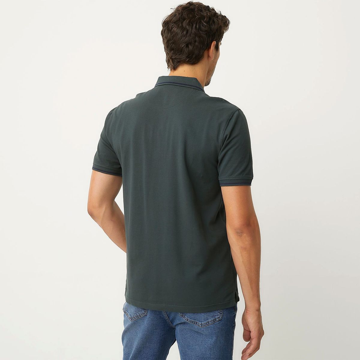 UNIVERSITY CLUB - Polera Piqué University Club Manga Corta Bordada Hombre