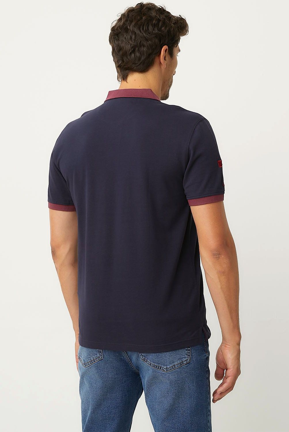 UNIVERSITY CLUB - Polera Piqué University Club Manga Corta Bordada Hombre