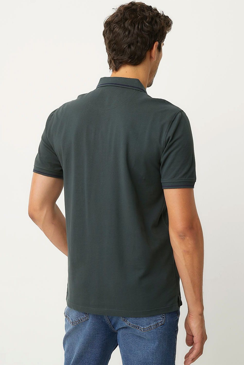 UNIVERSITY CLUB - Polera Piqué University Club Manga Corta Bordada Hombre