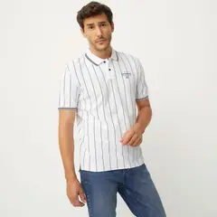 UNIVERSITY CLUB - Polera Piqué Tenis Manga Corta Hombre