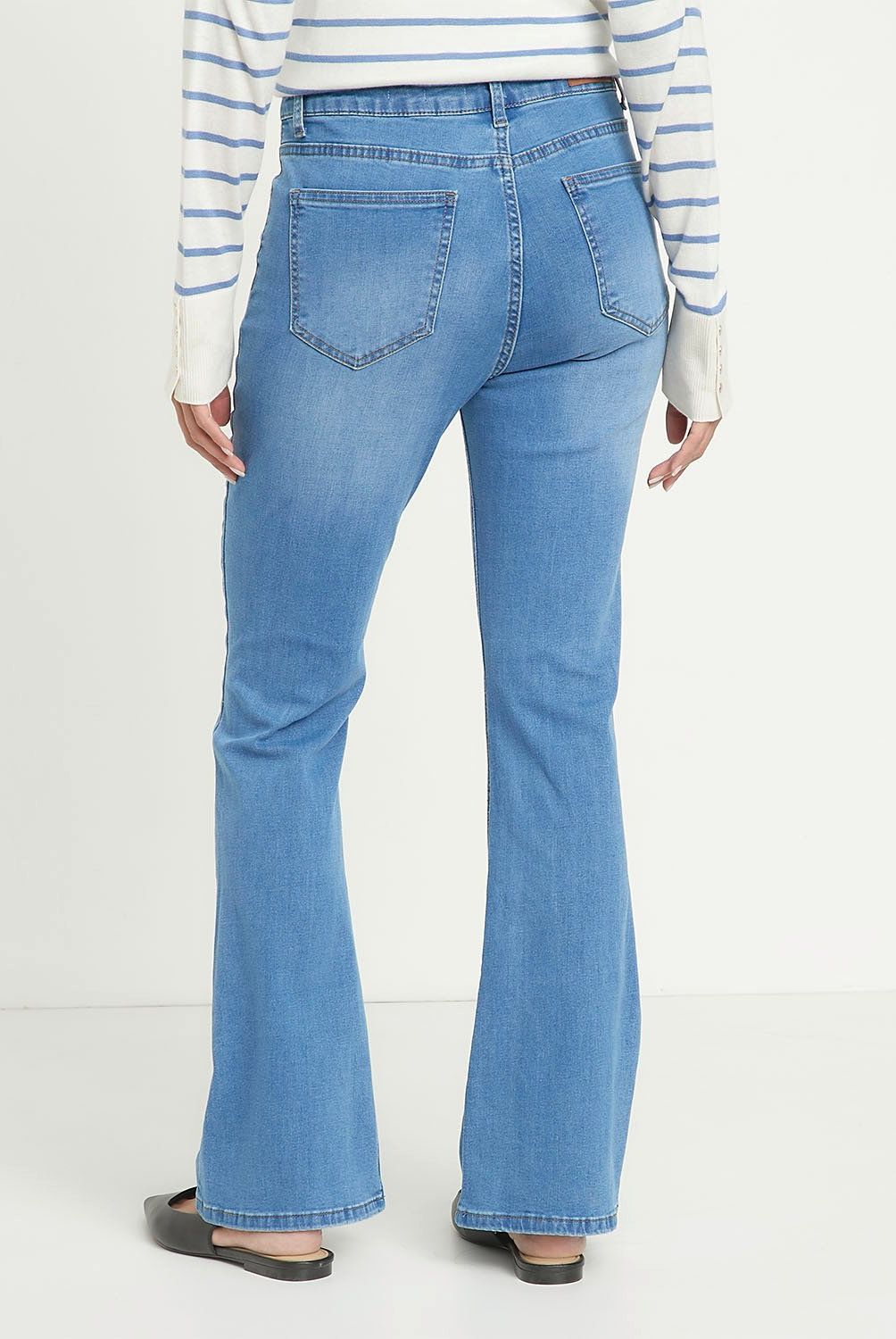 APOLOGY - Jeans Denim Mujer Apology Tiro Medio Flare