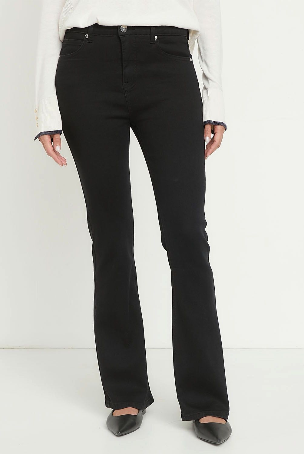 APOLOGY - Jeans Denim Mujer Apology Tiro Medio Flare