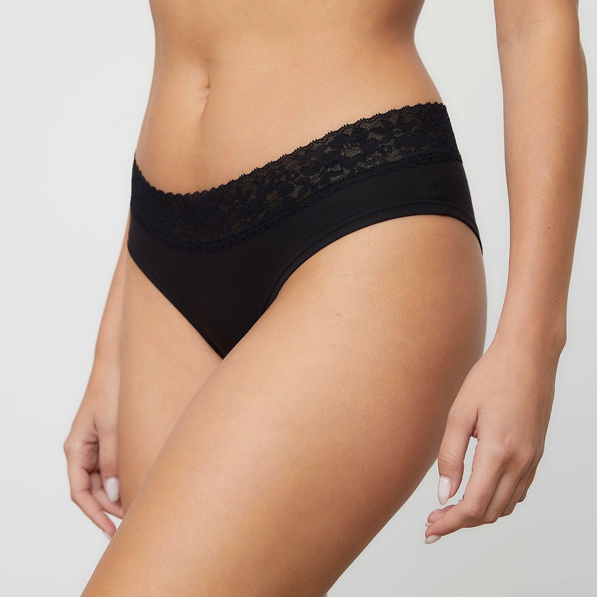 BLU - Pack De 3 Calzones Algodón Con Encaje Mujer Blu