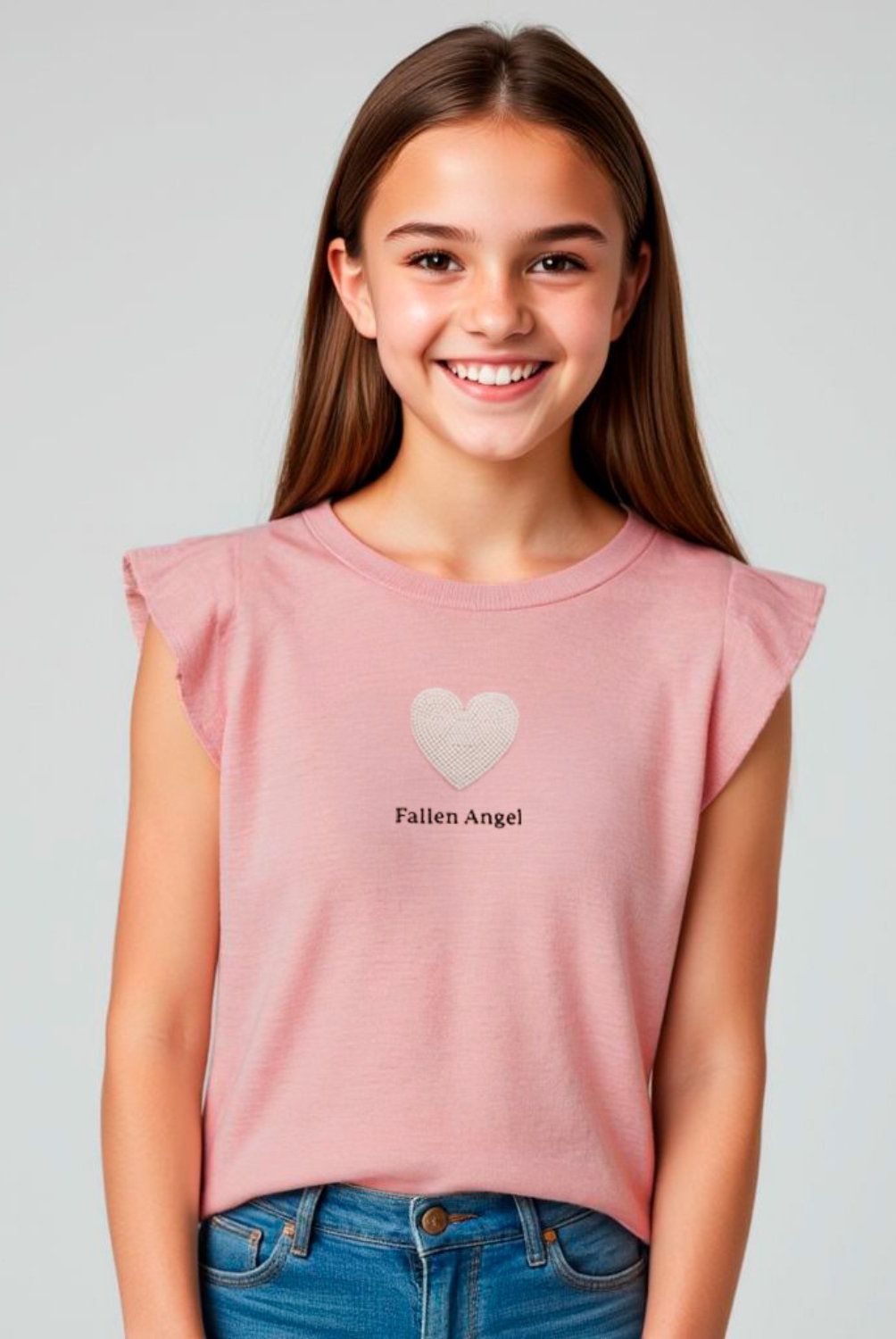 ELEVEN - Polera Casual Eleven Estampada Sin Mangas Niña Algodón
