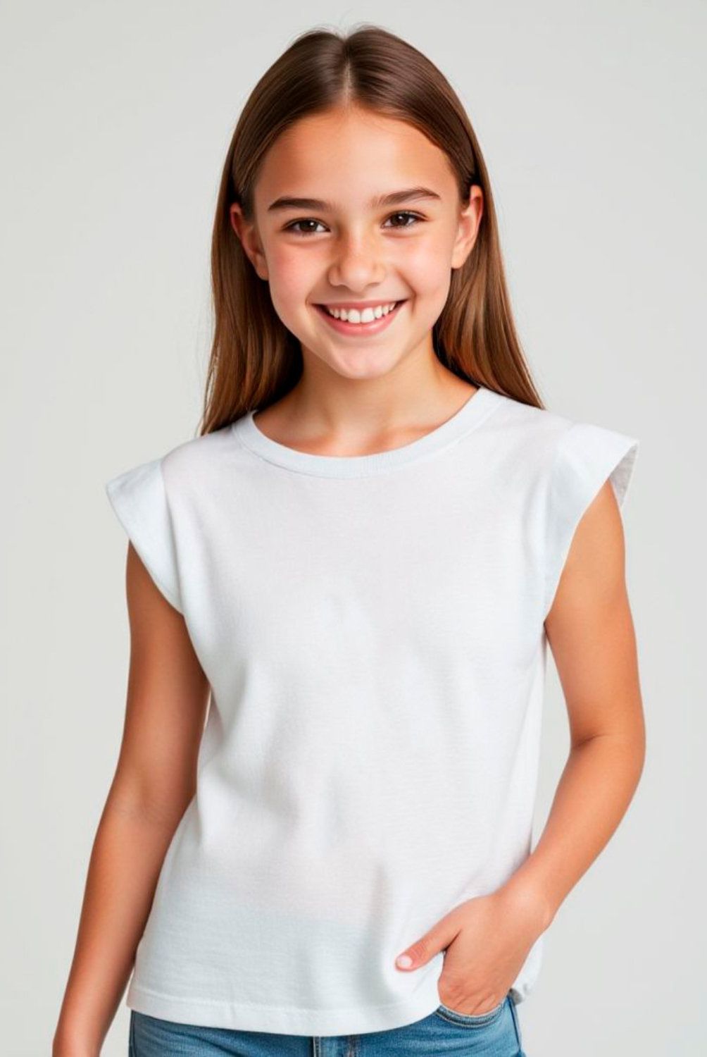 ELEVEN - Polera Eleven Casual Manga Corta Niña Algodón