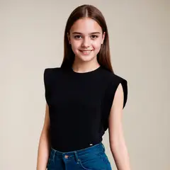 ELEVEN - Polera Casual Manga Corta Niña Algodón