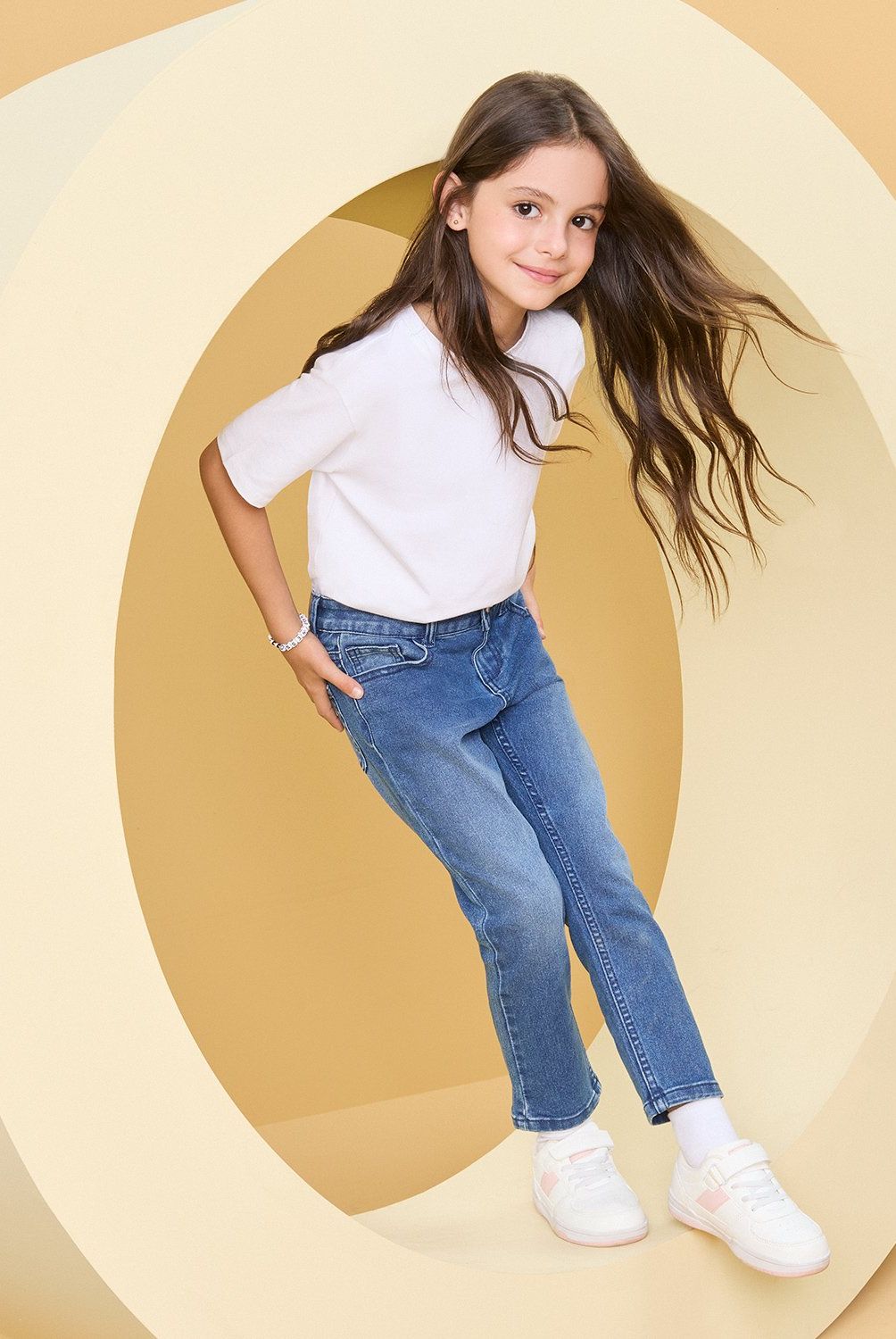 YAMP - Jeans Slim Fit Denim Niña Yamp