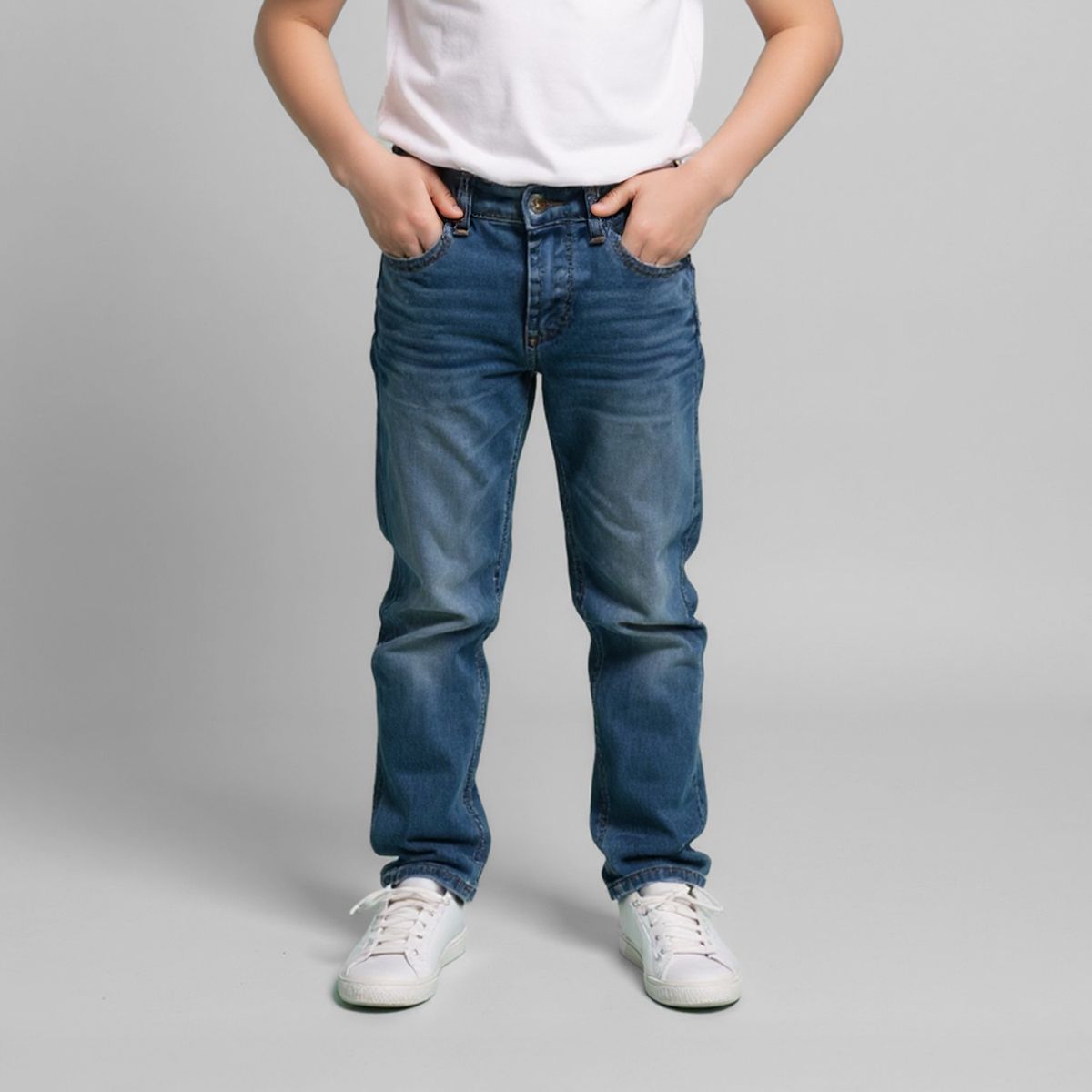 YAMP - Jeans  Fit Tiro Medio Niño Yamp