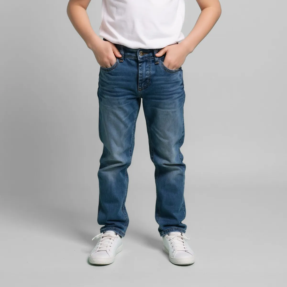YAMP - Jeans  Fit Tiro Medio Niño Yamp