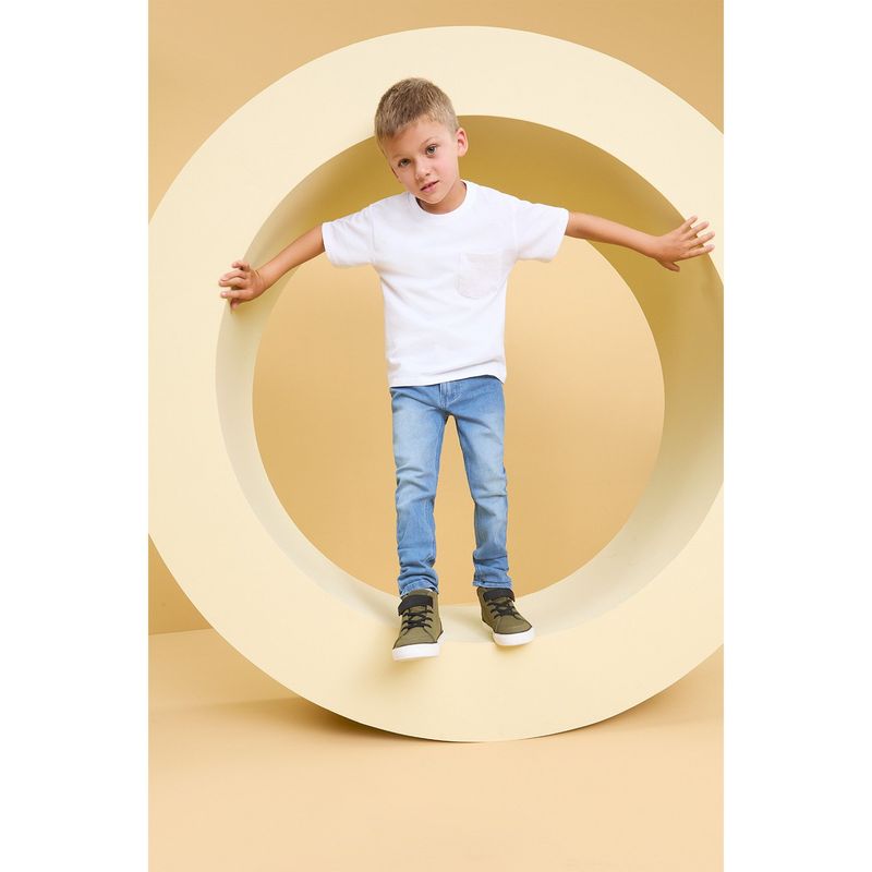 YAMP - Jeans Skinny Yamp Niño Algodón Diseño Liso