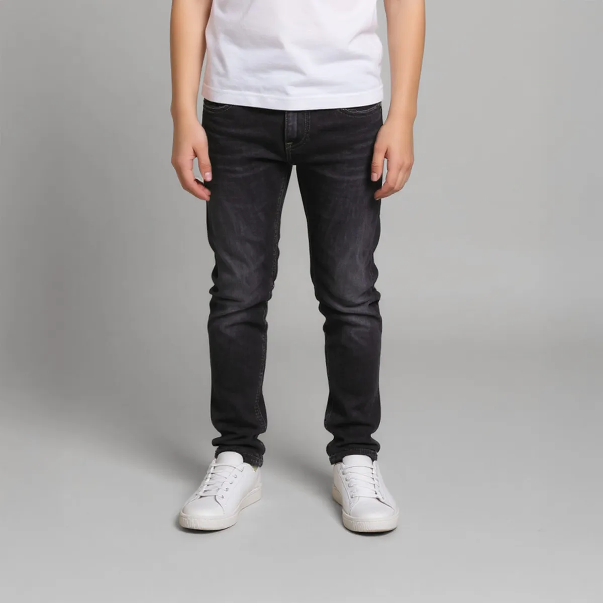 YAMP - Jeans Skinny Yamp Niño Algodón Diseño Liso