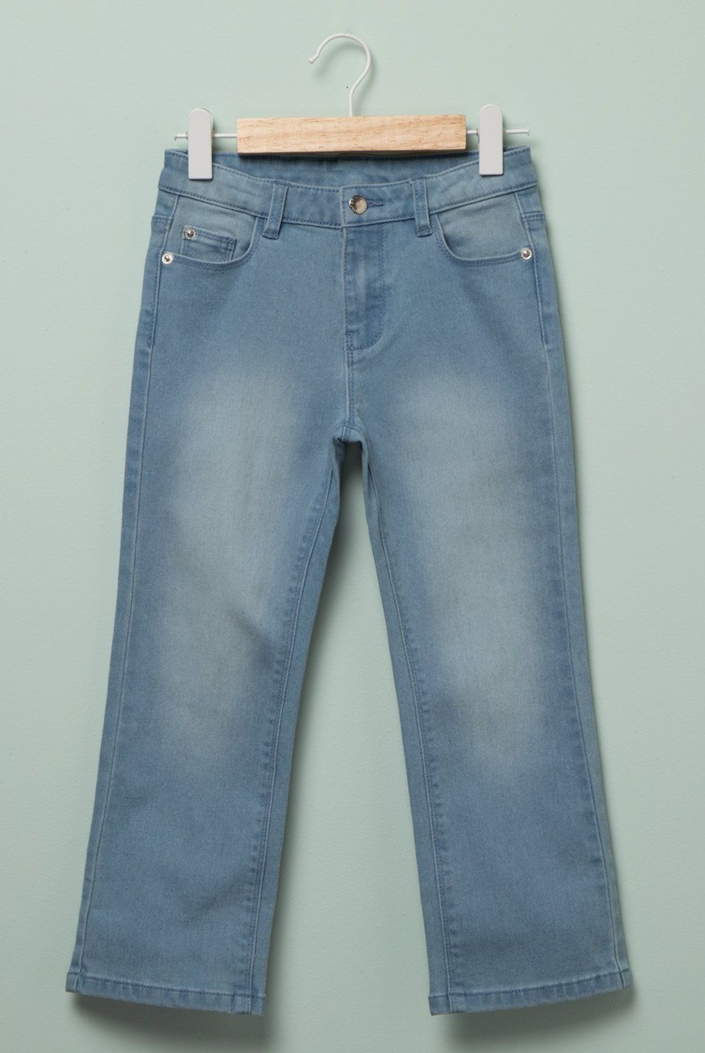 YAMP - Jeans Flare Yamp Niña Algodón Diseño Liso Urbano