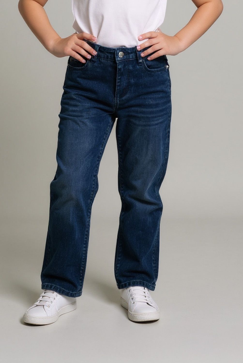 YAMP - Jeans Flare Yamp Niña Algodón Diseño Liso Urbano