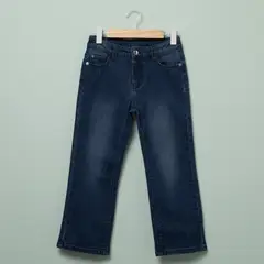 YAMP - Jeans Flare Niña Algodón Diseño Liso Urbano