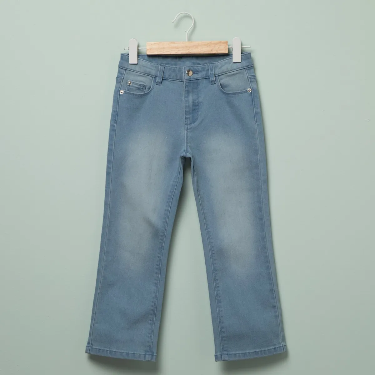 YAMP - Jeans Flare Yamp Niña Algodón Diseño Liso Urbano
