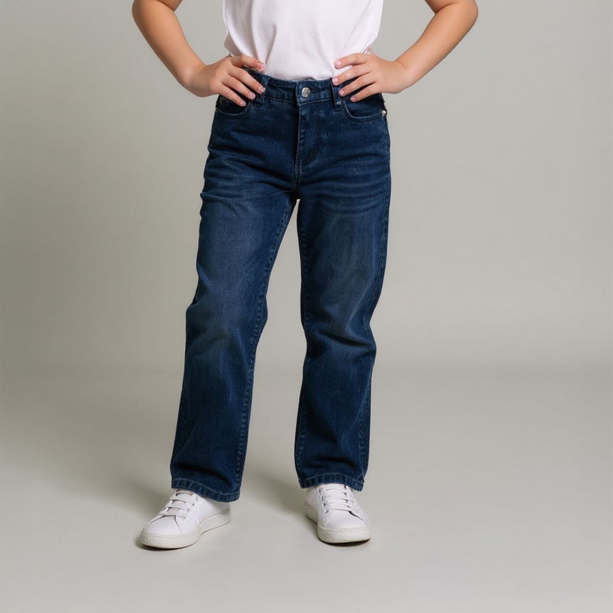 YAMP - Jeans Flare Yamp Niña Algodón Diseño Liso Urbano