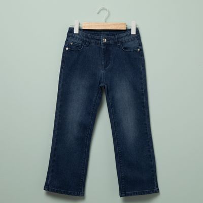 Imagen 2 del producto Jeans Flare Niña Algodón Diseño Liso Urbano