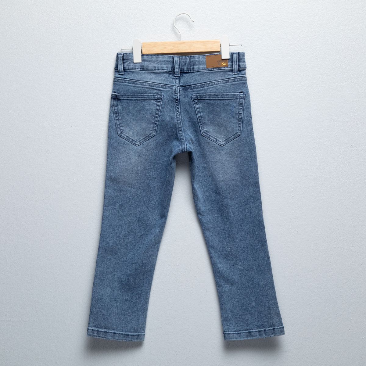 YAMP - Jeans Yamp Slim Fit con Bordado Niña Denim